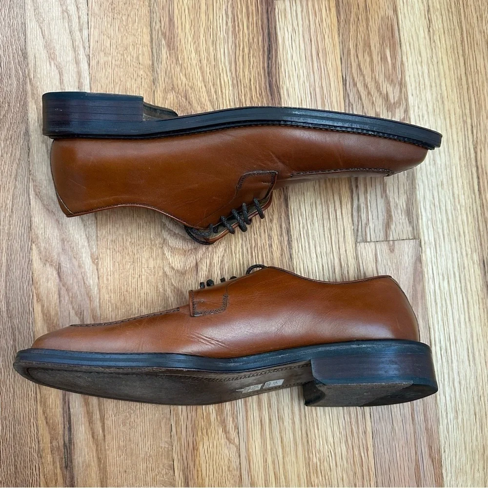 Magnanni Lace-up Oxford Derby Brown Leather Shoes Men’s Size 9.5 M